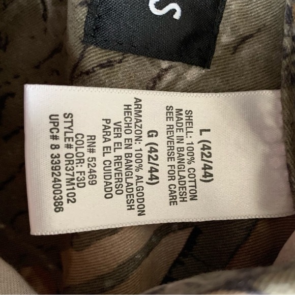 Outfitter’s Ridge Woodland Men’s Long Sleeve Shirt Size Large - Picture 10 of 12